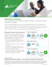 Premium Finance Flyer