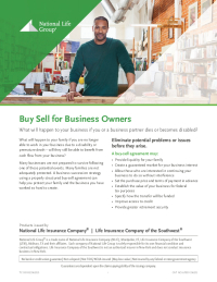 Buy-Sell for Business Owners Flyer
